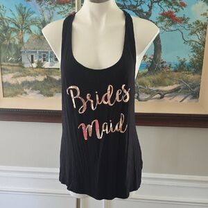 David's Bridal Black Tee with Logo Tag